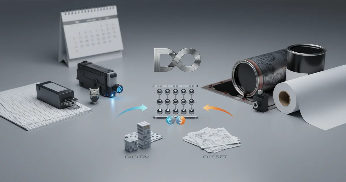 Digital vs Offset Printing Cost Per Unit: A 2026 Decision Framework