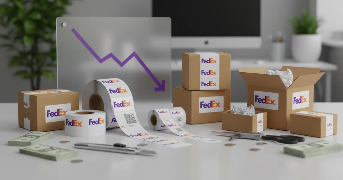 FedEx Label Stickers: Cut Shipping Costs 18-32% with Specialized Types