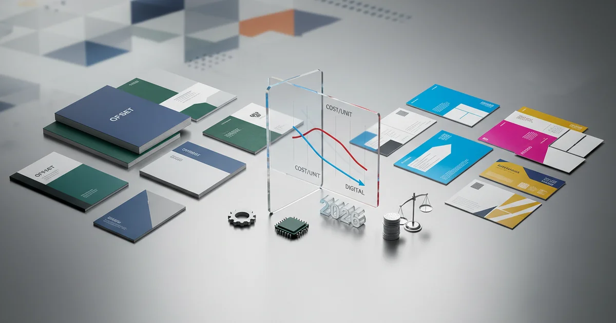 Offset vs Digital Printing Cost Per Unit 2026: A Decision Framework