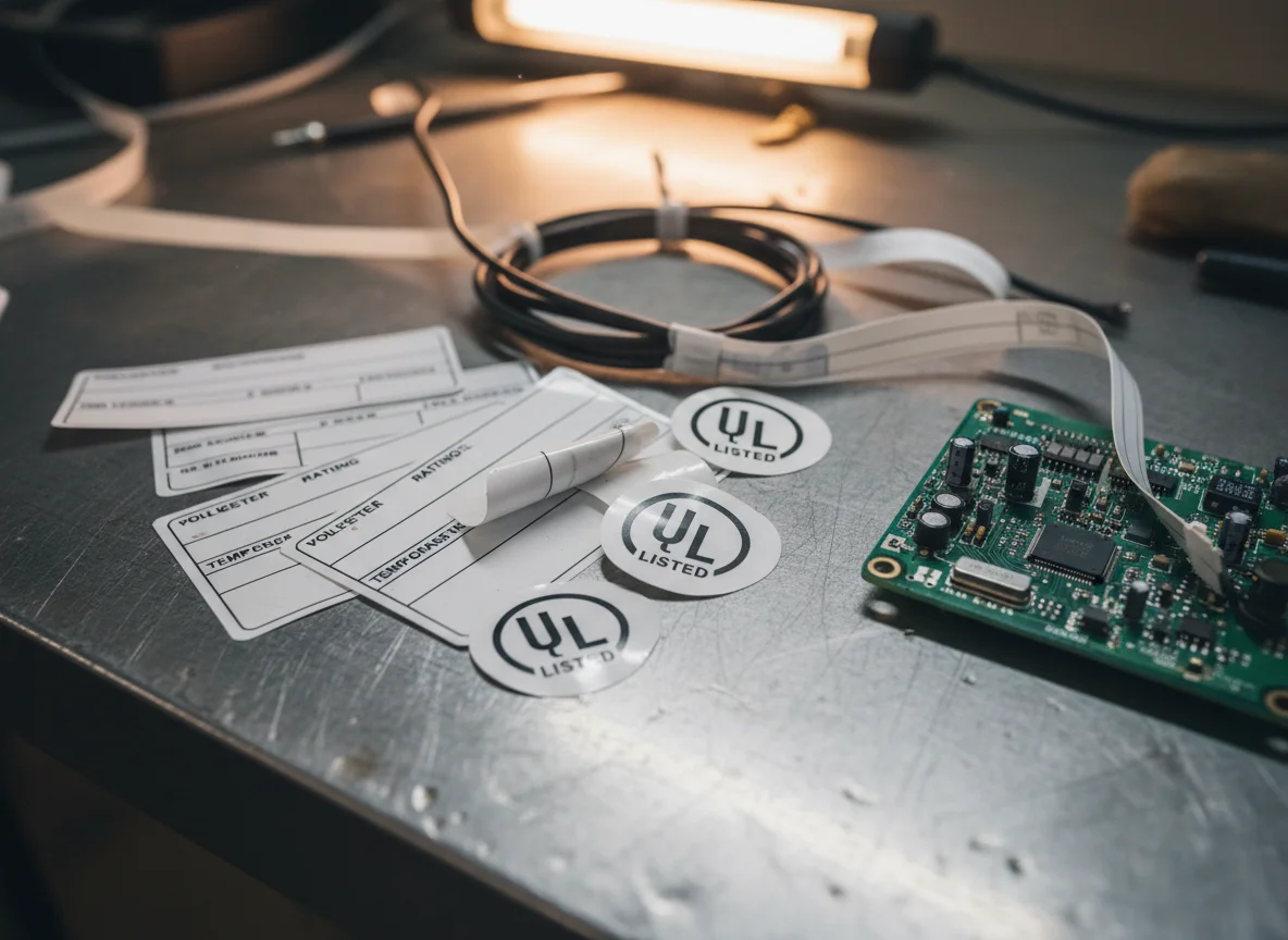 Electronics safety compliance and identification labels