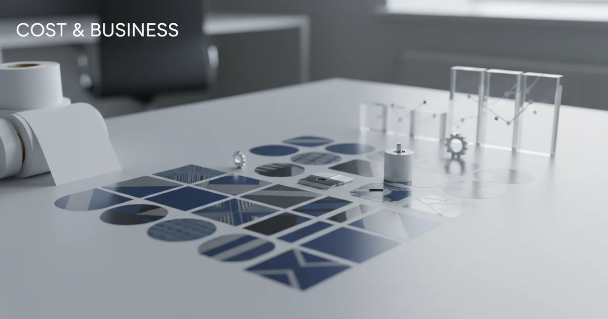 Comparison: professionally printed labels — Professionally printed labels: Offset printing becomes cost-effective at 2,000-5