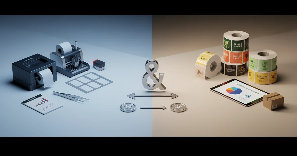 Comparison: print food labels — Our 2026 framework for print food labels reveals a 750k-label breakeven for in-h
