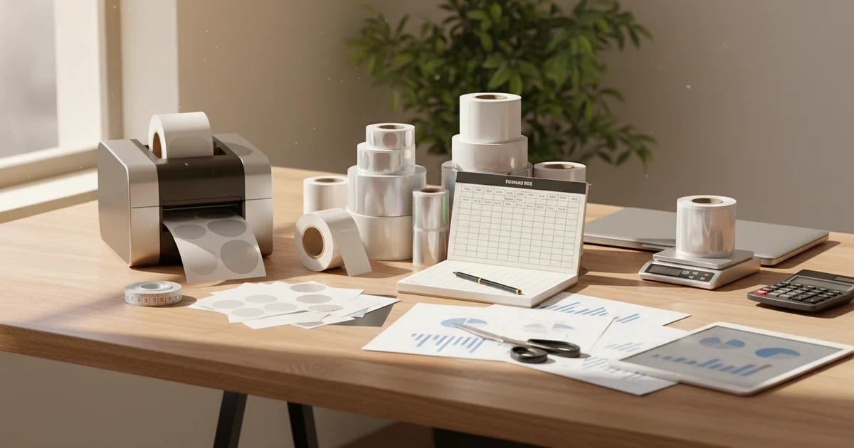 customizable sticker labels — Customizable sticker labels: offset printing breakeven at 1,000 units with $0