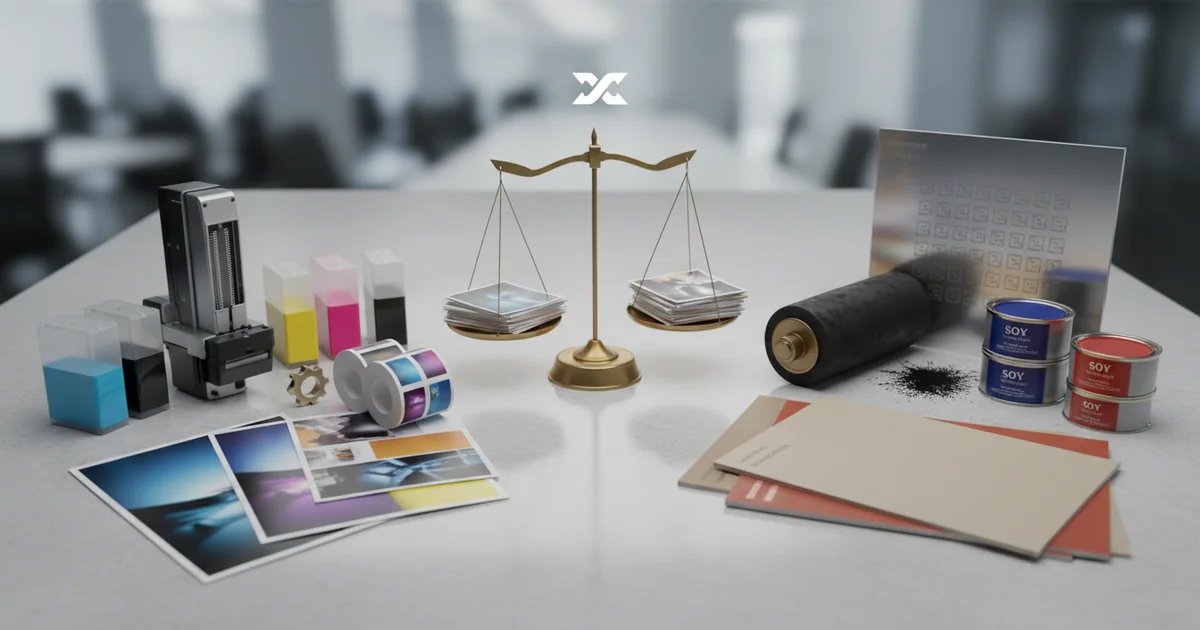 Tutorial: inkjet vs offset printing cost per unit — Our production data reveals the real per-unit cost breakeven point is often 30%