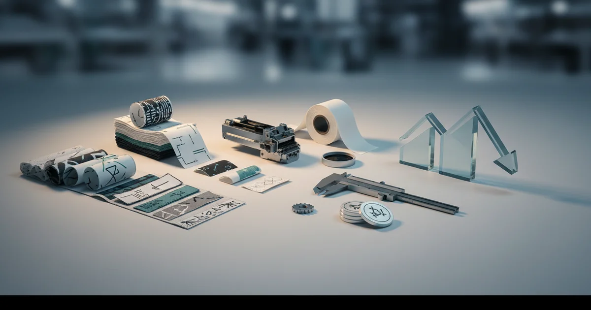 Comparison: printed neck labels — For runs over 5,000 units, printed neck labels on rolls cost $0