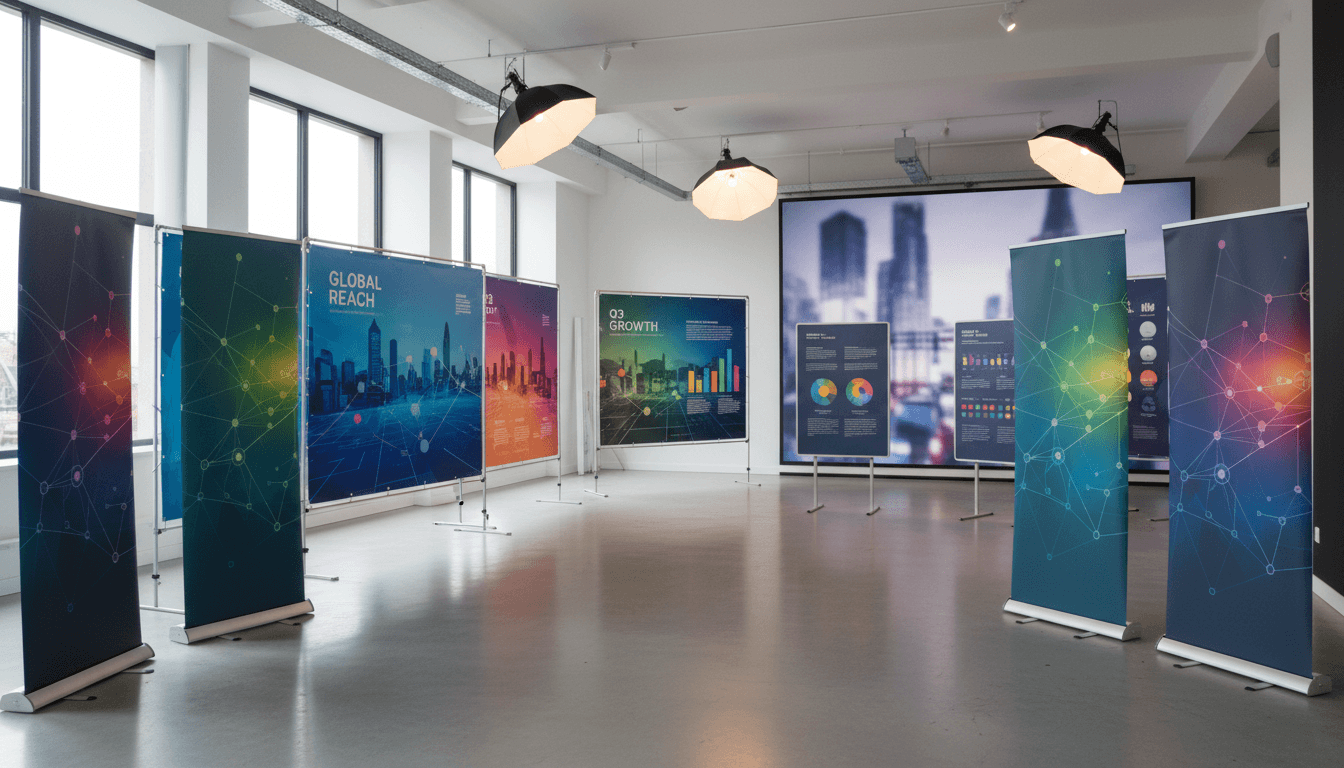 Large format printed trade show displays, banners, and retail signage