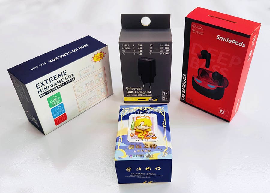 Custom printed packaging boxes — offset and digital production