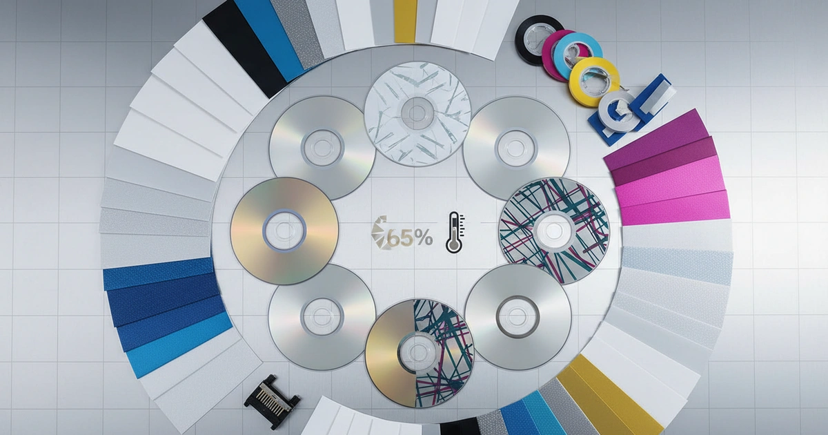 cd thermal printing — CD thermal printing costs are 65% driven by material choice