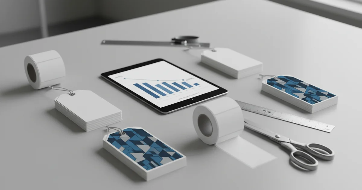 Case Study: pre printed labels — An NYC apparel brand cut label costs 40% by switching to pre printed labels via