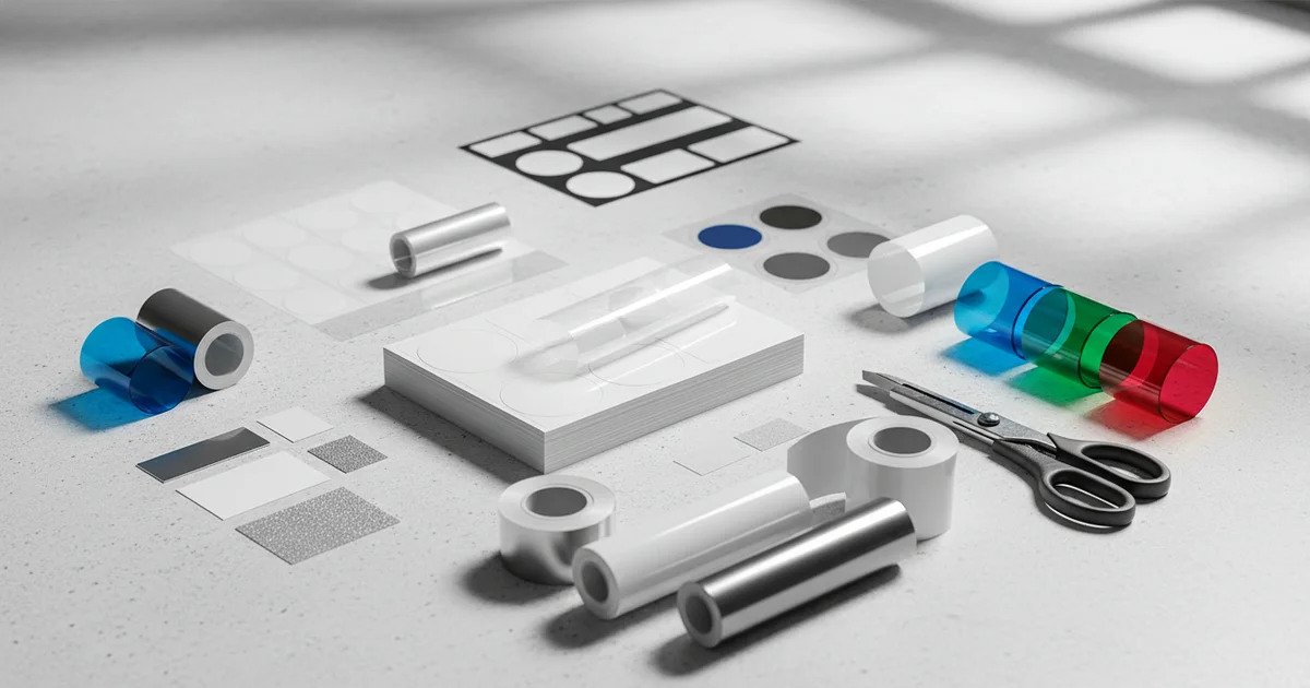 self laminating labels — Self laminating labels save 25-35% vs pre-laminated for 10K+ orders