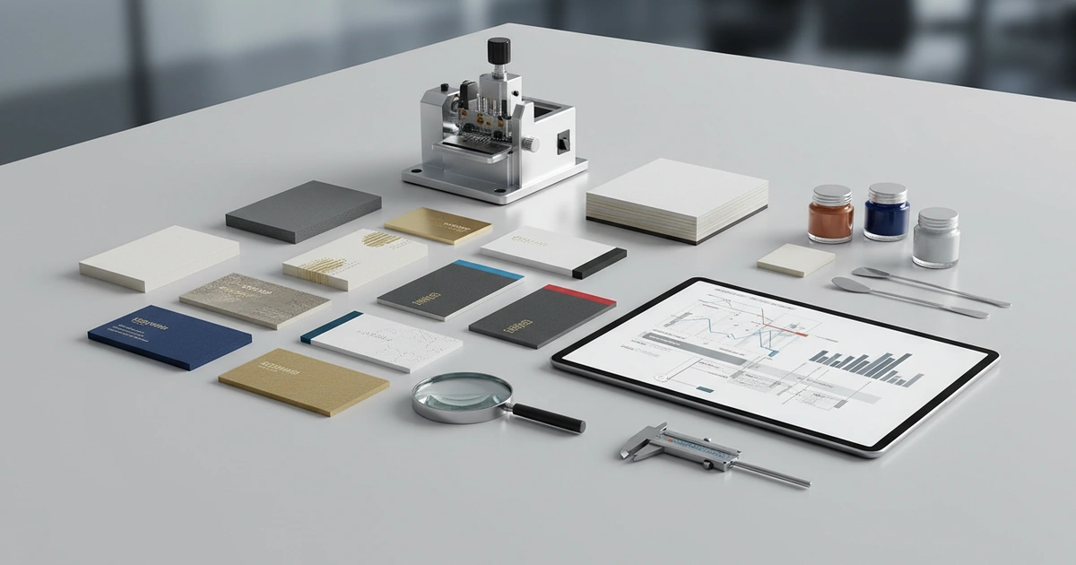 Guide: customize your business cards — Customize your business cards with a 2026 framework: Heidelberg 6-color press en