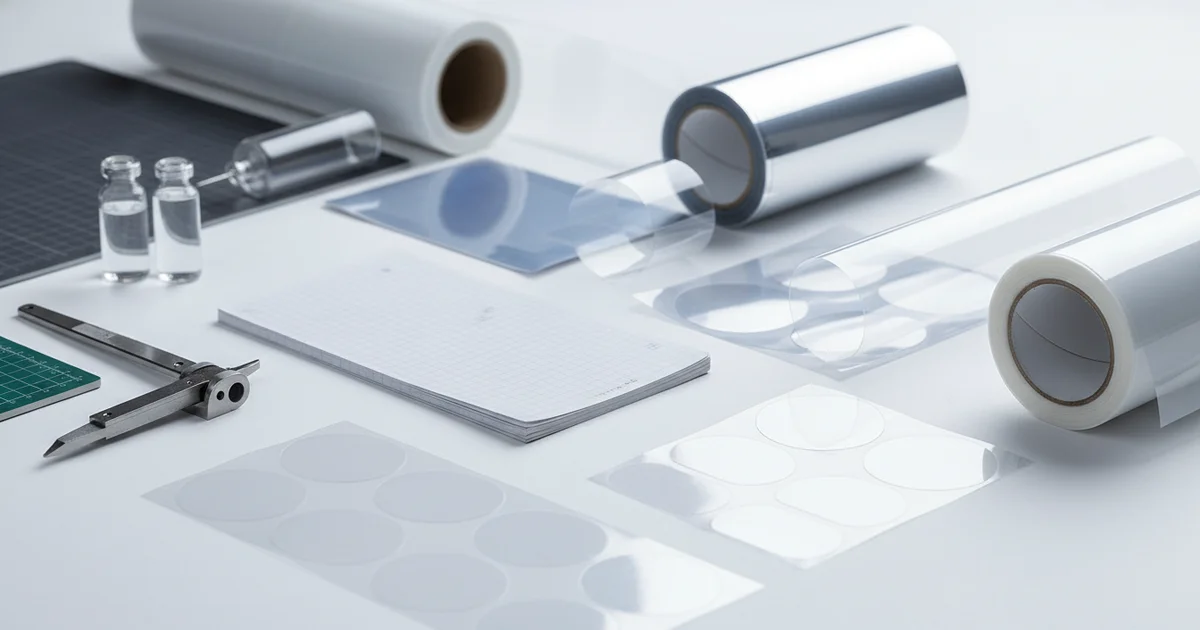 Checklist: clear sticky labels to print on — Clear sticky labels to print on require precise specs: order a 20% volume buffer